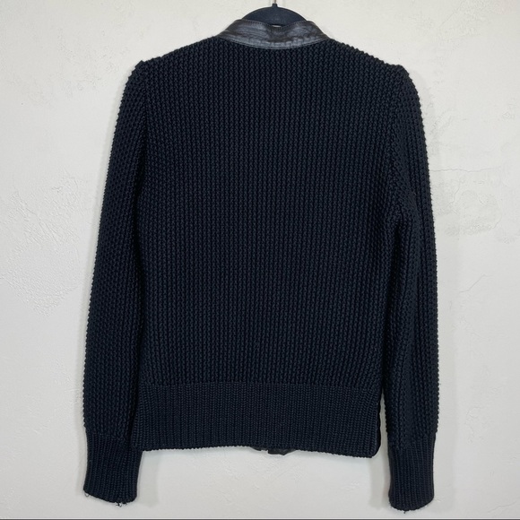 Brian Dales Quilted Genuine Leather and Knitted Jacket - Picture 3 of 17